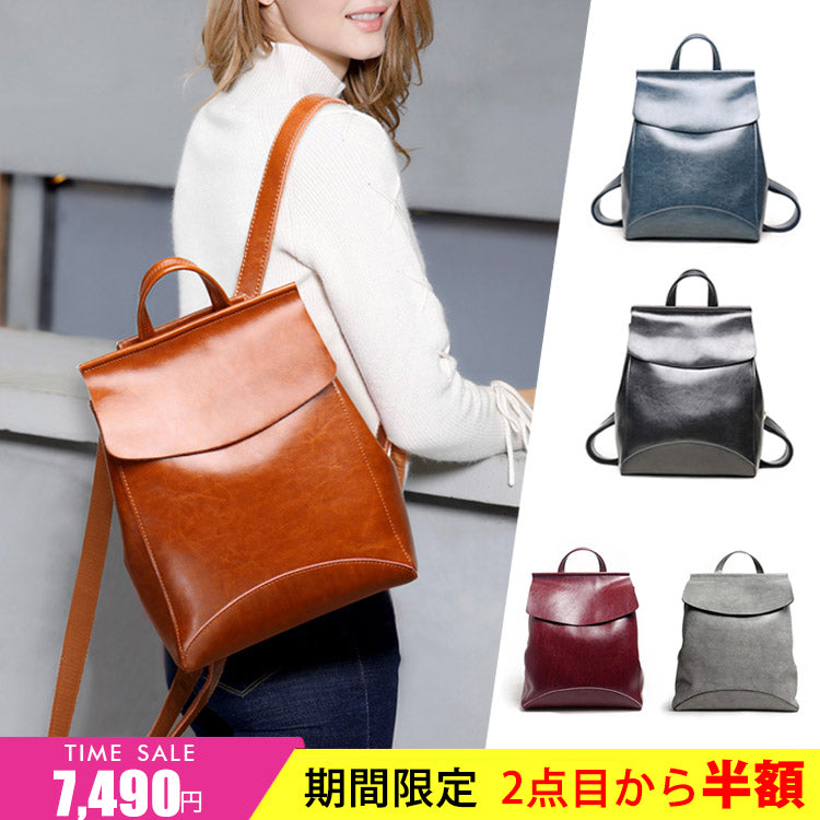 【オイルレザーリュック】本革ならではの高品質！ヴィンテージ感あふれるリュックサック。