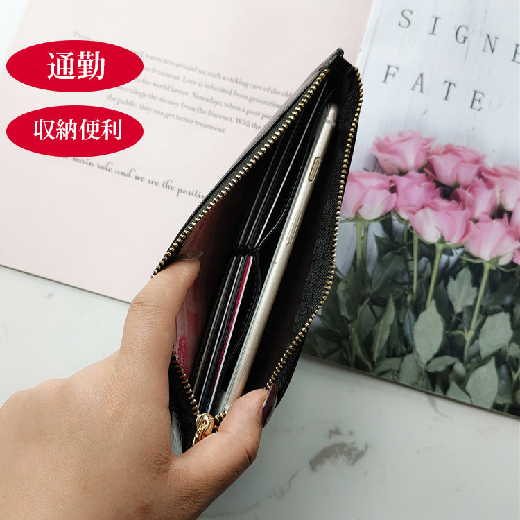 【開運長財布】 必要な収納は残しつつスッキリ、とても軽くて持ちやすいです 撥水加工 お手入れ簡単