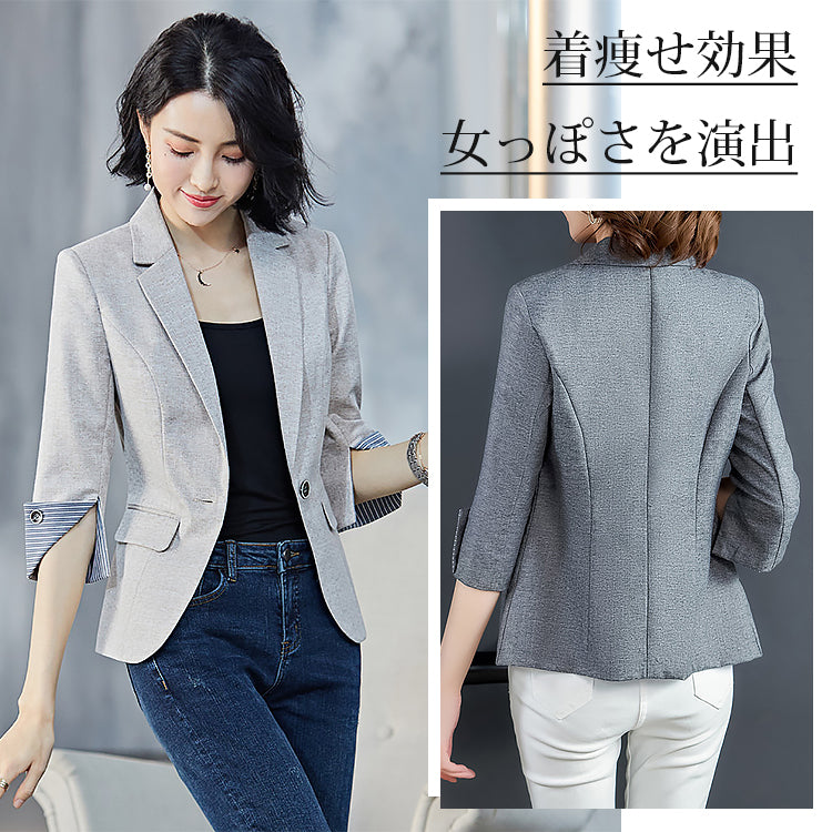 軽量7分袖 テーラードジャケット