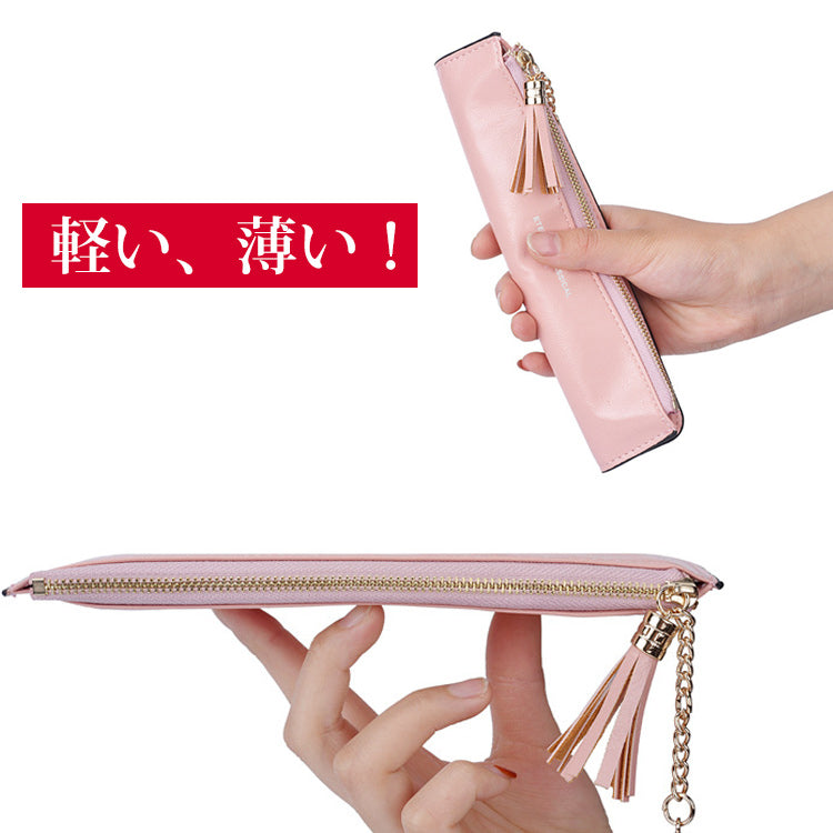 【開運長財布】 必要な収納は残しつつスッキリ、とても軽くて持ちやすいです 撥水加工 お手入れ簡単