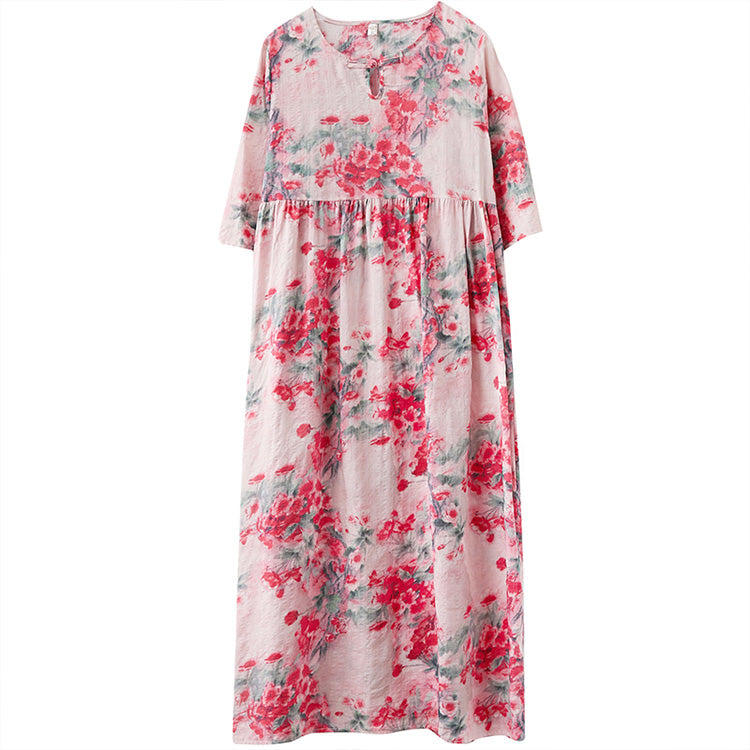 【レディースロング丈ワンピース】今季のマストバイアイテムです? レトロな雰囲気を漂わせるロング丈ワンピース！