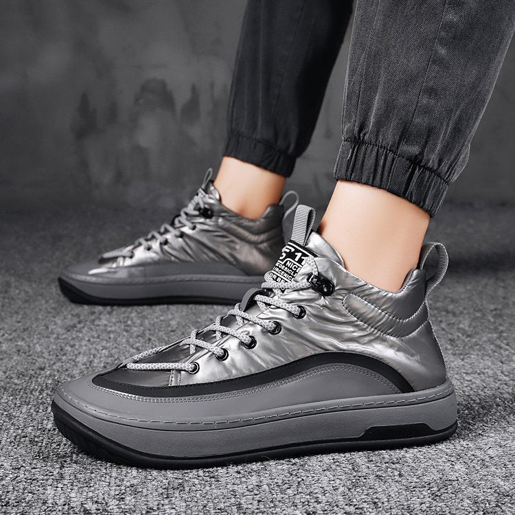 【カジュアルスニーカー】撥水アッパー、フィット感抜群、ゴムアウトソール、通気性が良い、豚革インソール