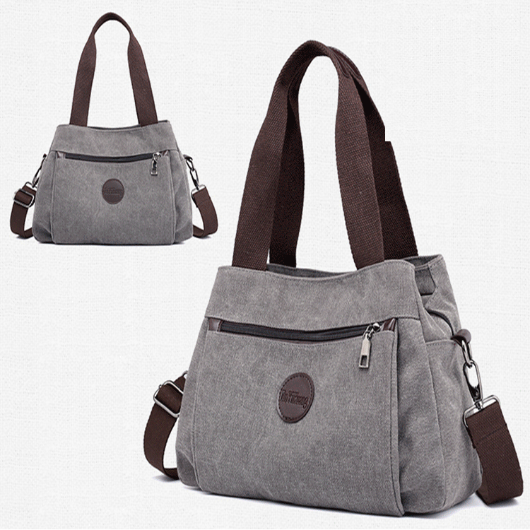 【キャンバスバッグ】大容量収納　5色＆３way　使いキャンバス生地　これ１点でお出かけを楽にしよう！