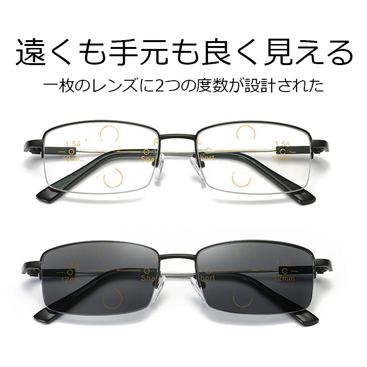 多焦点累進レンズ老眼鏡